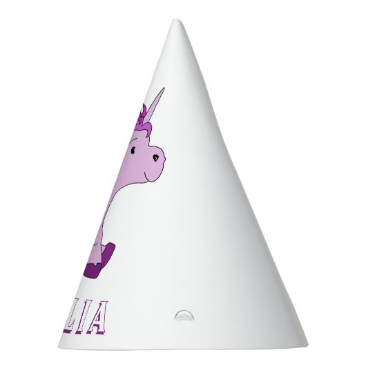 Schattige Roze Eenhoorn Pattern Kids Verjaardagsfe Feesthoedjes (Rechts)