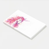 Schattige Roze Eenhoorn Post-it® Notes (Schuin)