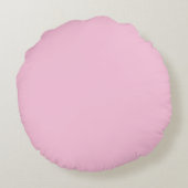 Schattige Roze Emily Handgeschreven Lettertype Rond Kussen (Achterkant)