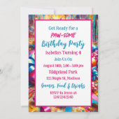 Schattige Roze en Blauw Kitten Meisje's Verjaardag Kaart (Achterkant)