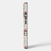 Schattige Roze en Cream Waterverf Hot Cacao Liefde Case-Mate iPhone Case (Achterkant / Links)