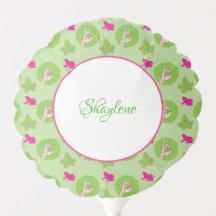 Schattige roze en groen
