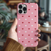 Schattige Roze en Rode Hart Stijlvolle Valentijns Case-Mate iPhone Case
