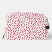 Schattige roze en rode harten patroon toilettasje (Achterkant)