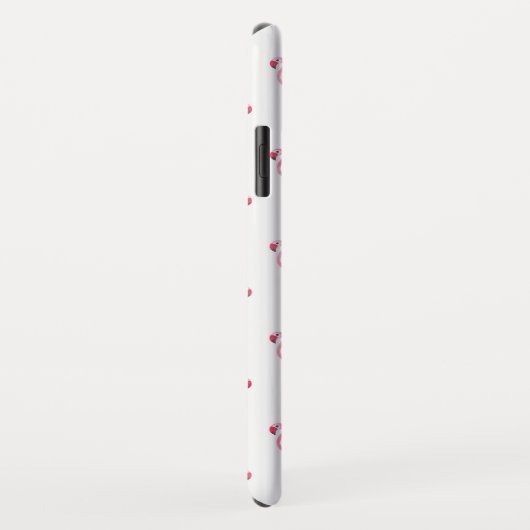 Schattige roze en wit Flamingo patroon Case-Mate iPhone Case (Achterkant/rechts)