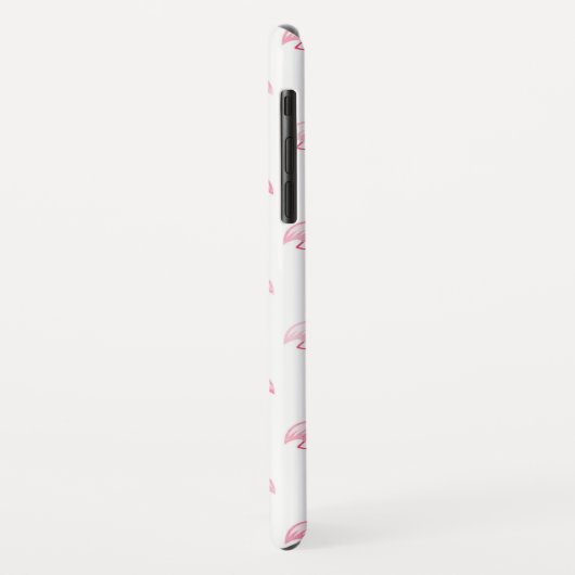 Schattige roze en wit Flamingo patroon Case-Mate iPhone Case (Achterkant/links)