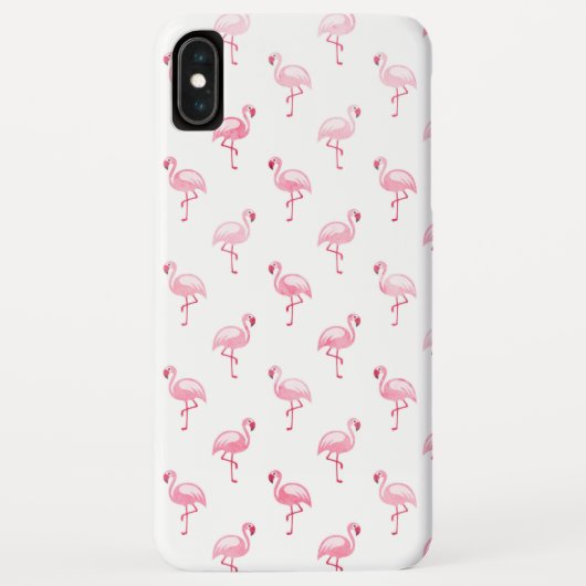 Schattige roze en wit Flamingo patroon Case-Mate iPhone Case (Achterkant)