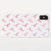 Schattige roze en wit Flamingo patroon Case-Mate iPhone Case (Achterkant (horizontaal))
