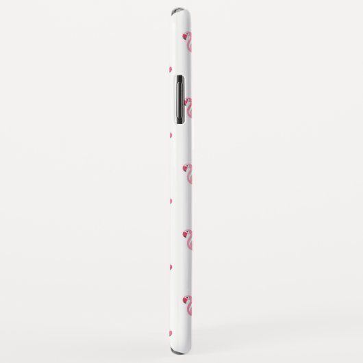 Schattige roze en wit Flamingo patroon Case-Mate iPhone Case (Achterkant/rechts)