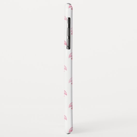 Schattige roze en wit Flamingo patroon Case-Mate iPhone Case (Achterkant/links)