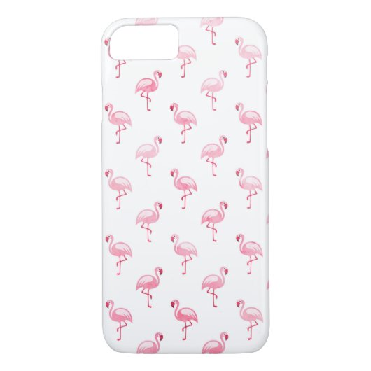 Schattige roze en wit Flamingo patroon Case-Mate iPhone Case (Achterkant)