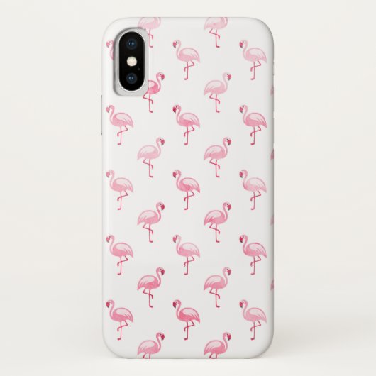 Schattige roze en wit Flamingo patroon Case-Mate iPhone Case (Achterkant)