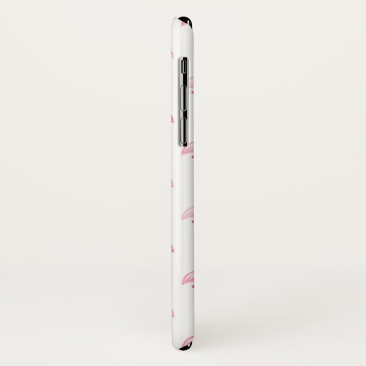 Schattige roze en wit Flamingo patroon Case-Mate iPhone Case (Achterkant/links)