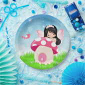 Schattige roze fee papieren bordje (Feest)