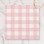 Schattige Roze  Fiets Meisje Baby shower Bedankjes Labels (Achterkant)