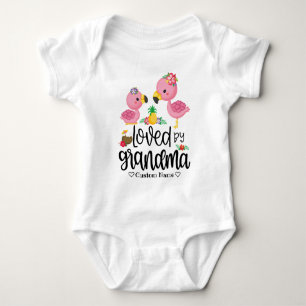 Schattige roze flamingo - geliefd bij oma romper