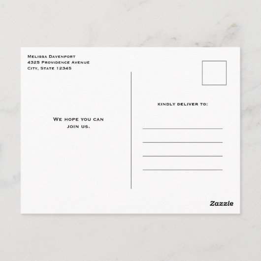 Schattige roze flamingo illustratie verjaardagsfee briefkaart (Achterkant)