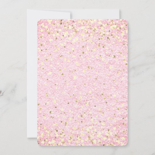 schattige roze flamingo kaart (Achterkant)