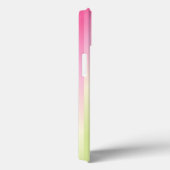 Schattige Roze Flamingo Ombre Gestreepte Case-Mate iPhone Case (Achterkant / Rechts)
