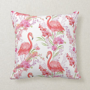 Schattige roze flamingo patronen decor kussen