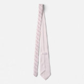 Schattige Roze Flamingo Tropisch Patroon Stropdas (Achterkant)