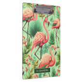 Schattige roze flamingo's Klembord (Rechts)