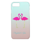 Schattige roze flamingos op maat van liefde Case-Mate iPhone case (Achterkant)