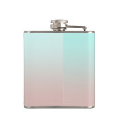 Schattige roze flamingos op maat van liefde heupfles (Achterkant)