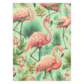 Schattige roze flamingo's Tafelkleed (Voorkant)
