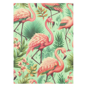  Schattige roze flamingo's Tafelkleed