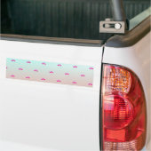 Schattige Roze Flamingo's Verliefd Bumpersticker (Op Truck)