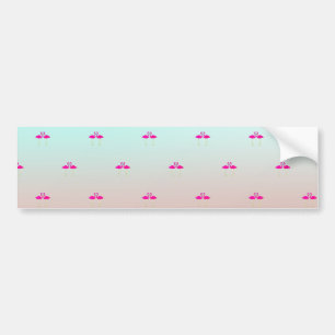Schattige Roze Flamingo's Verliefd Bumpersticker