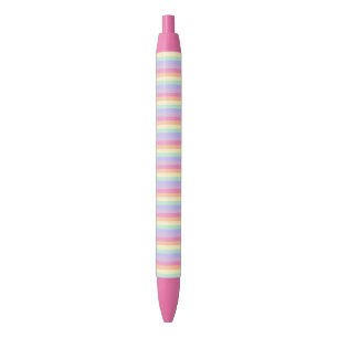 Schattige Roze Geel Blauw Paars Sjabloon Modern Blauwe Inkt Pen