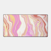 Schattige roze & geel patroon bureaumat (Voorkant)