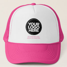 Schattige Roze | Gepersonaliseerde Logo en tekst B Trucker Pet