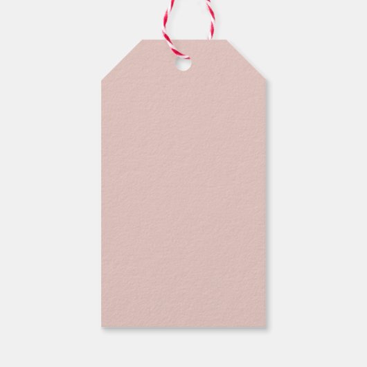 Schattige Roze Girly Kerstboom Gift Cadeaulabel (Achterkant)