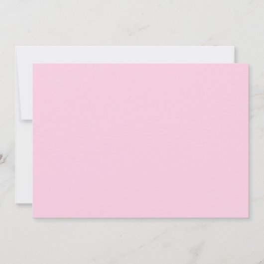 Schattige roze golven meisje verjaardag foto bedankkaart (Achterkant)