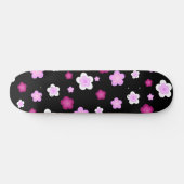 Schattige roze gradiënt daisy flower pattern persoonlijk skateboard (Horizontaal)