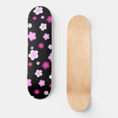 Schattige roze gradiënt daisy flower pattern persoonlijk skateboard (Voorkant)