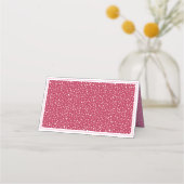 Schattige roze grillige kerstman kerst escort plaatskaartje (Achterkant)