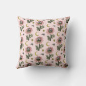 Schattige Roze Grizzlybeerfee in Betoverd Bos Kussen (Achterkant)