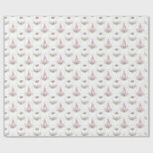 Schattige Roze Groen Beatrix Potter Dier Thema Cadeaupapier (Vlak)