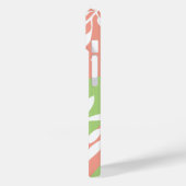 Schattige Roze & Groen Gepersonaliseerde Bloemen Case-Mate iPhone Case (Achterkant / Links)