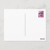 Schattige Roze Halloween Kat pastel Briefkaart (Achterkant)