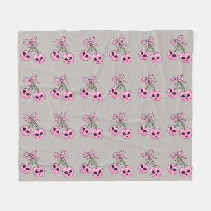 schattige roze Halloween kers illustratie Fleece Deken