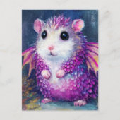 Schattige Roze Hamster Draak Briefkaart (Voorkant)