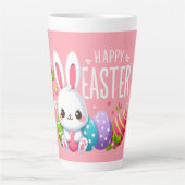Schattige, roze Happy Easter bunny Mok (Voorkant)