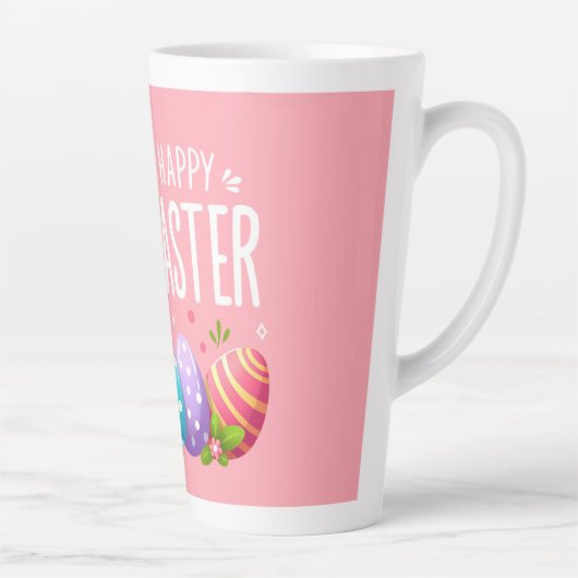 Schattige, roze Happy Easter bunny Mok (Rechts)