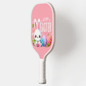Schattige, roze Happy Easter bunny Pickleball Paddle (Links)