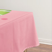 Schattige, roze Happy Easter bunny Tafelkleed (Voorbeeld)